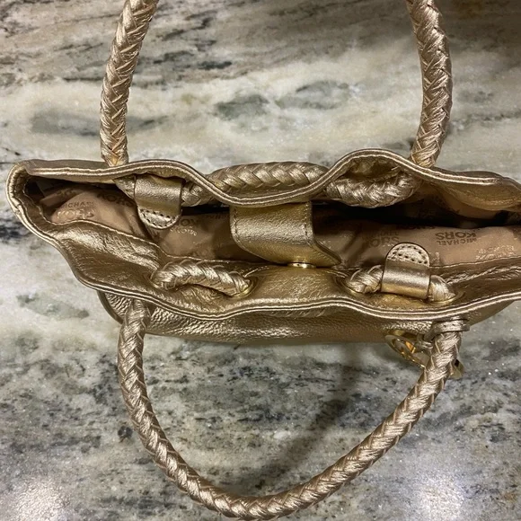 Michael Kors Metallic Gold Shoulder Bag - Picture 6 of 9